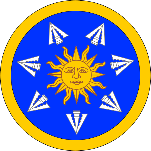 Badge for the Azure Archers of Atenveldt award
