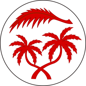 Badge for the Order of the Palm Leaf - the first level service award for the Barony of Atenveldt