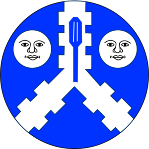 Badge for the Order of the Azure Mace - youth combat award for the Barony of Twin Moons
