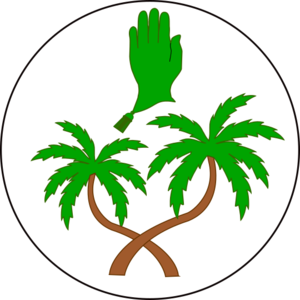 Badge for the Order of the Vert Glove - rapier award for the Barony of Atenveldt